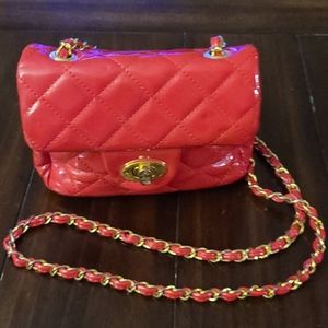 Patent Leather Red Bag